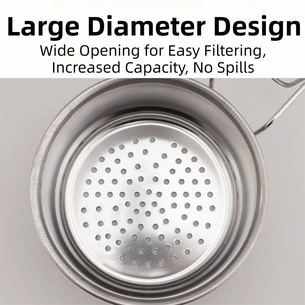 Stainless Steel Vegetable Fruit Colander Space-Saving Compact Hanging Drain Basket Dry Wet Separation Mesh Kitchen Food Strainer