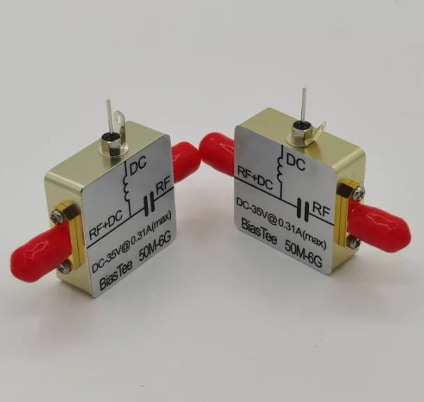 RF Feed Box Biaser Communication DC Isolation Coaxial Feed RF DC Isolation 50M-6GHz Low Insertion Loss