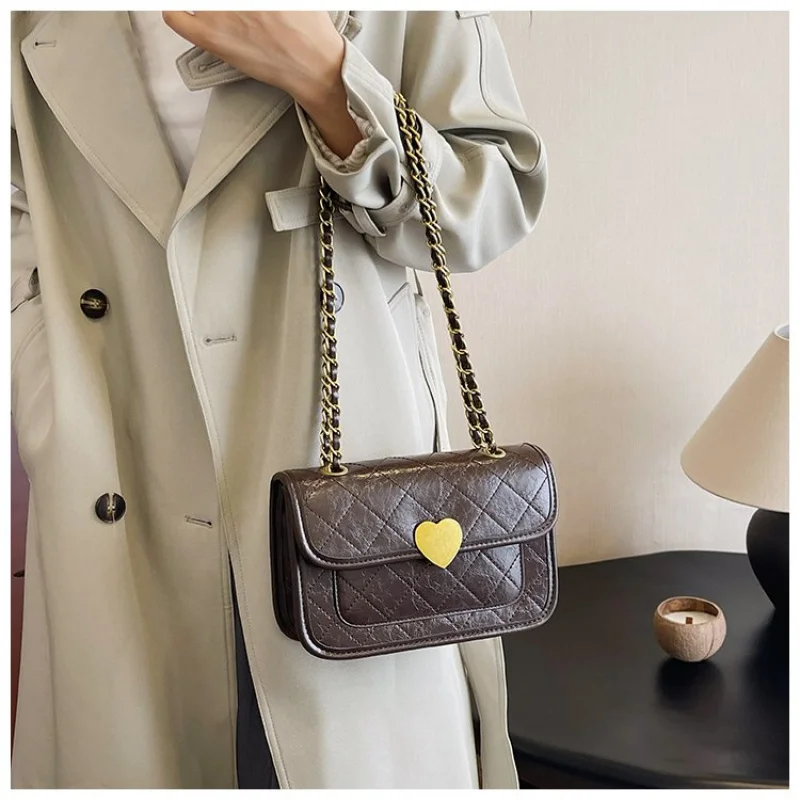 

Classic Leather Messenger Bag For Women, Crossbody Bag With Adjustable Strap, Luxury Brand Famous Designer Handbags