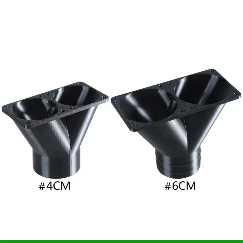 U55C 2 in 1 Air Outlet MultiPurpose Airflows Adapter for 4cm/6cm Fan Air Gathering Vent for Duct Connection Duct Connectors
