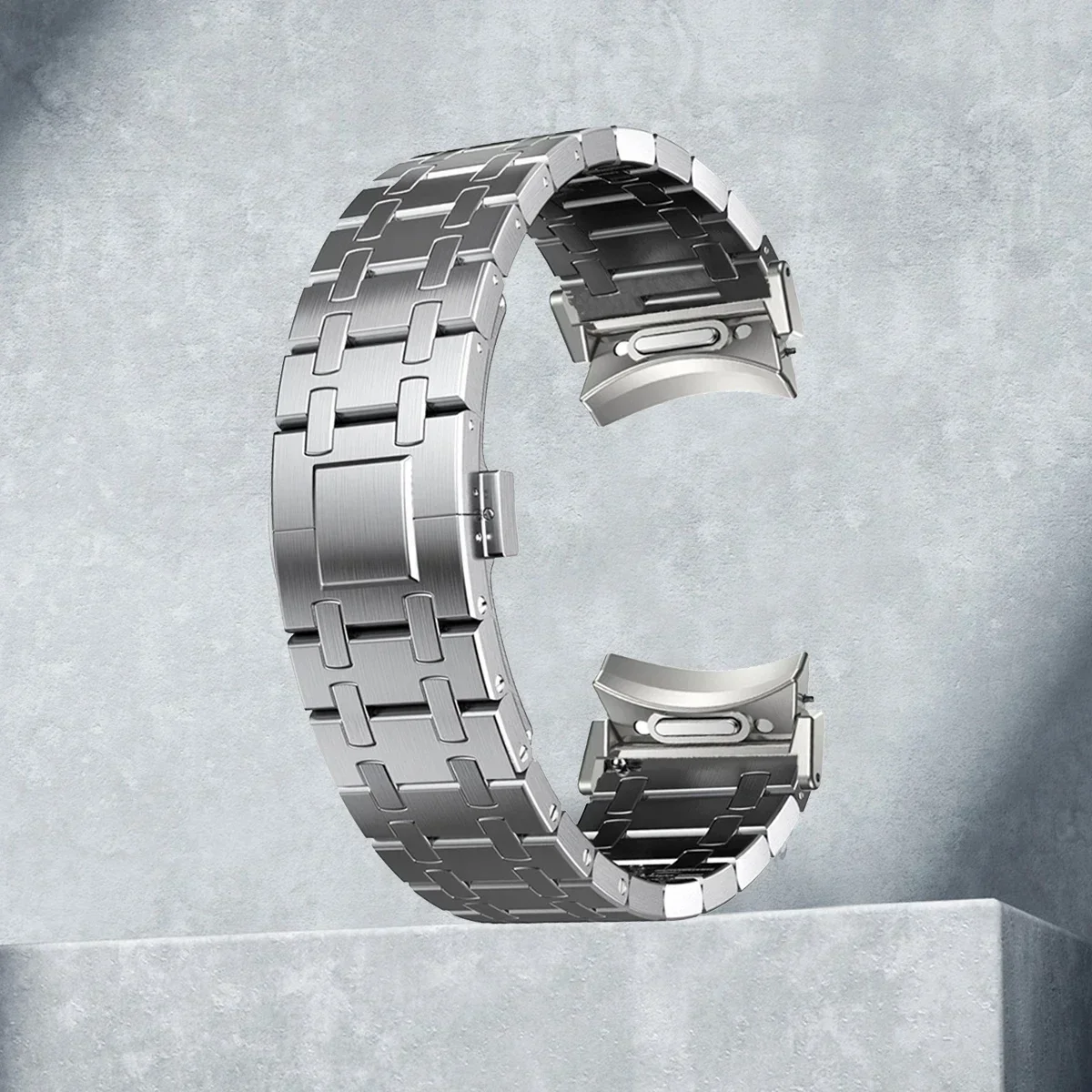 حزام فاخر سريع التركيب لساعة سامسونج جالاكسي 7/6/5 40 مللي متر 44 مللي متر سوار من الفولاذ المقاوم للصدأ لـ GALAXY 6Classic 43 47 مللي متر بدون فجوة
