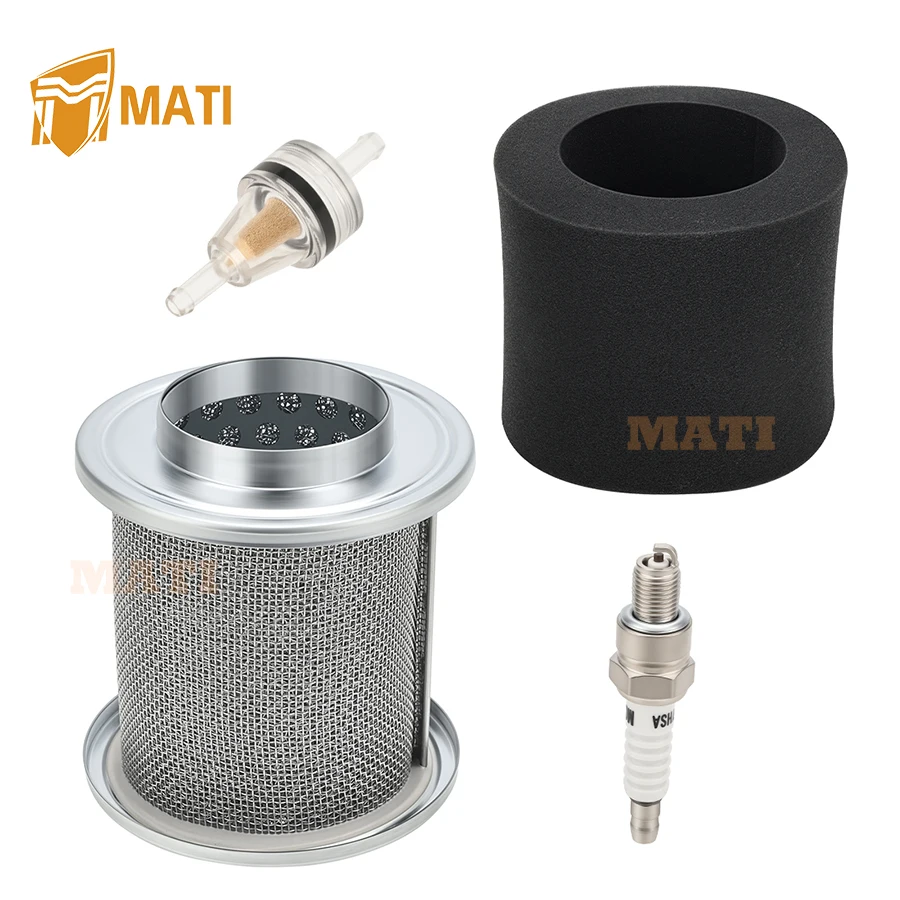 

MATI Air Filter + Cage + Oil Filter & Spark Plug 1985-2013 for Honda CRF80F CRF100F XR80R XR100R TRX90 17212-KJ2-003