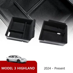 for Tesla Model 3 Highland 2024 Console Armrest Storage Organizer Interior Storage Box Organizer Interior Replacement Accessorie