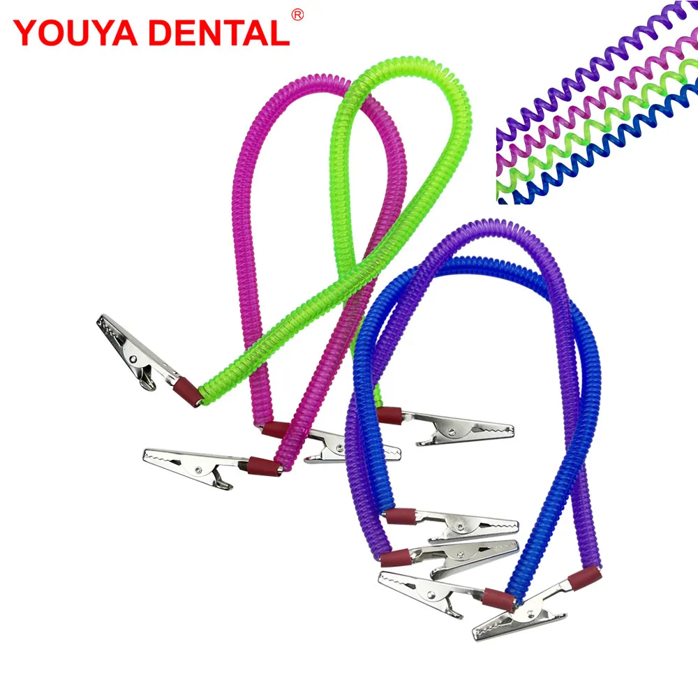 1 Pc Dental Bib Clip Lente Touw Sjaal Clip Wegwerp Speeksel Handdoek Steriliseren Papieren Servethouders Tandheelkunde Materiaal Levert