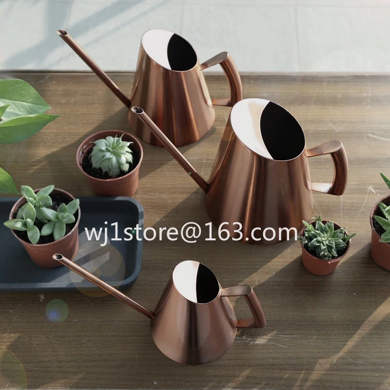 3 sizes of satin cone metal watering can garden tools for elegant satin finish and durable construction