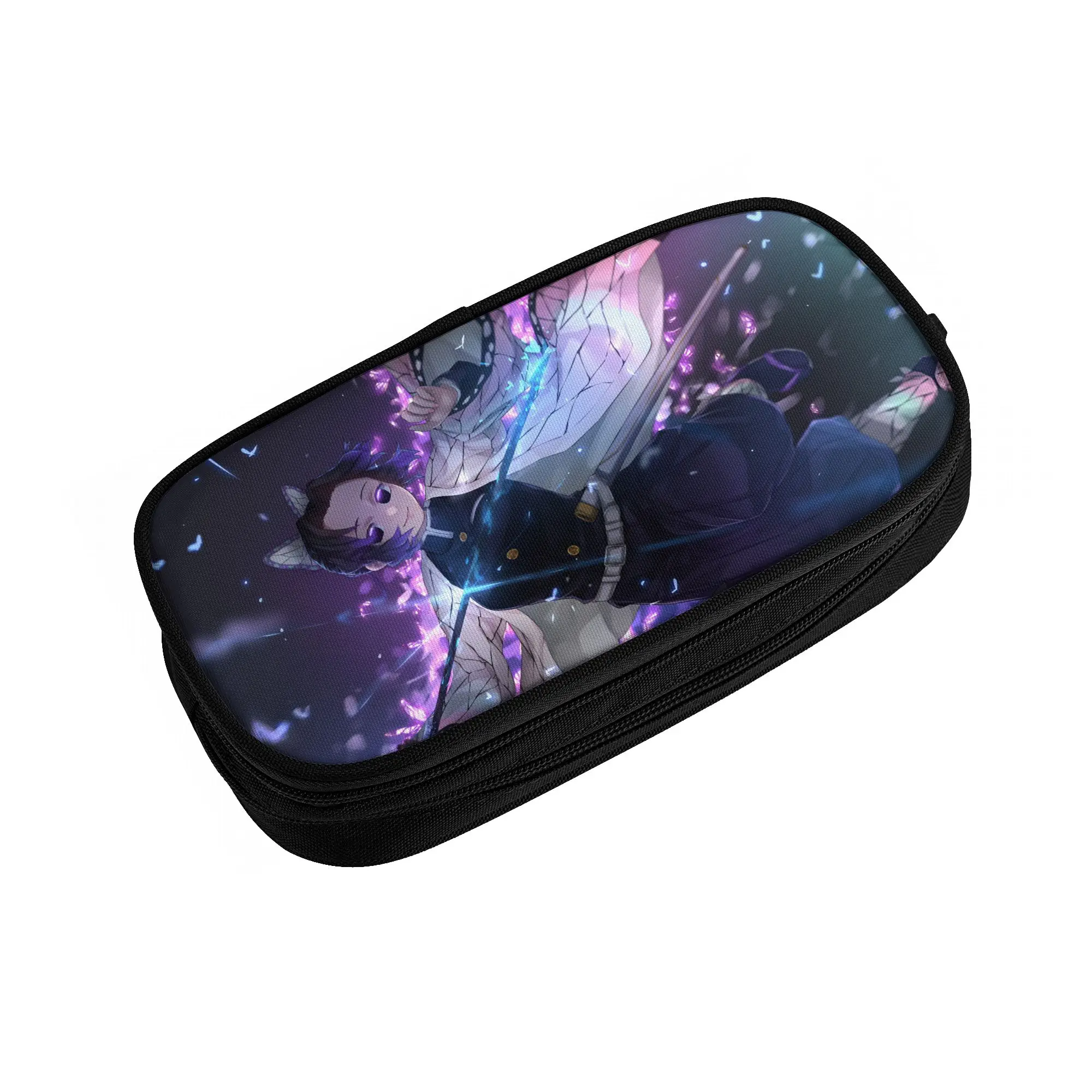 

Custom Korean D-Demons Slayers Pencil Case for Girls Boys Cartoon Anime Large Capacity Pen Bag Box School Accessories