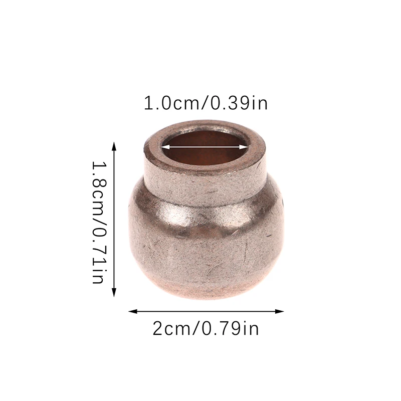 1Pc 10mm Hole Shaft Iron Copper Alloy Bearing Bush 20mm Outer Spherical Washing Machine Fan Motor Rotor Stator Slide Bushing