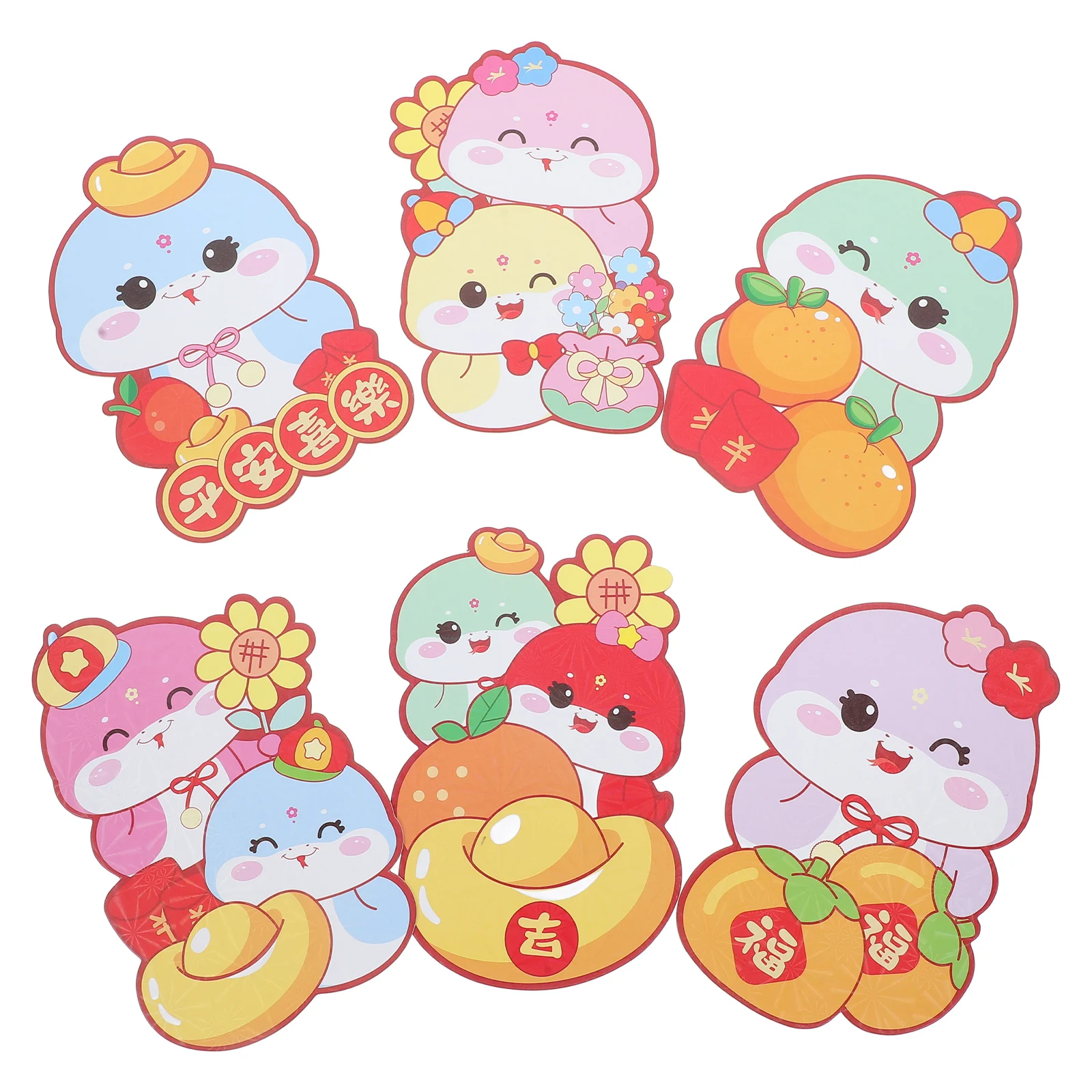 

2025 Year of the Snake 3D Cartoon Red Envelope Large Capacity Sturdy Paper Chinese Money Envelope for Lunar New Year Birthday