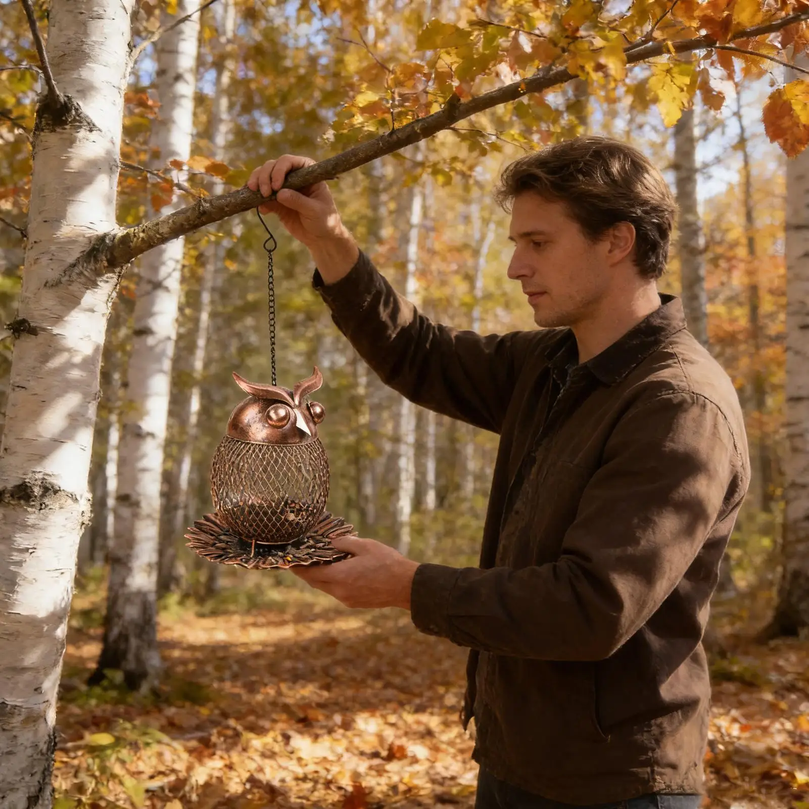 

Винтажная металлическая всепогодная уличная кормушка для птиц из железа для зябликов, синих птиц, воробьев