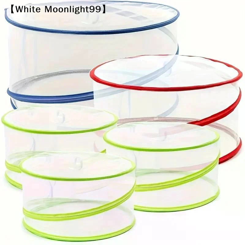 Large Mesh Food Cover Mosquito Fly Proof Foldable Dome for Outdoor Cake Buffet Camping Food Safety〔White〕
