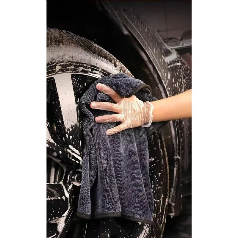 غسيل السيارات خدش الحرة منشفة غسيل السيارات جديد 2025 لمنشفة 40*60 مللي متر مع الوجهين ألياف فائقة الدقة لينة ونظيفة ماصة