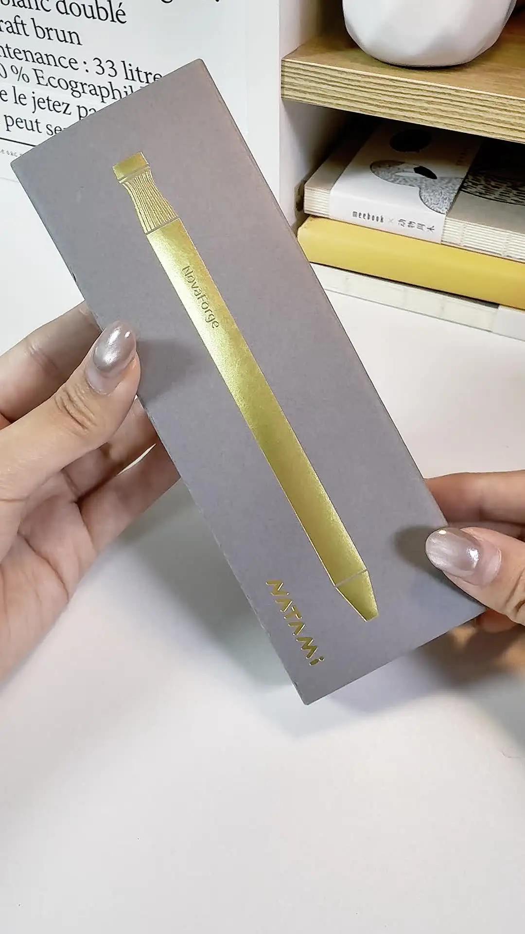 NATAMI Metall-Kugelschreiber-Clip, Tintenroller, Büromaterial, 0,5 mm, Business-Werbung, Schreiben, individuelle Geschenkbox