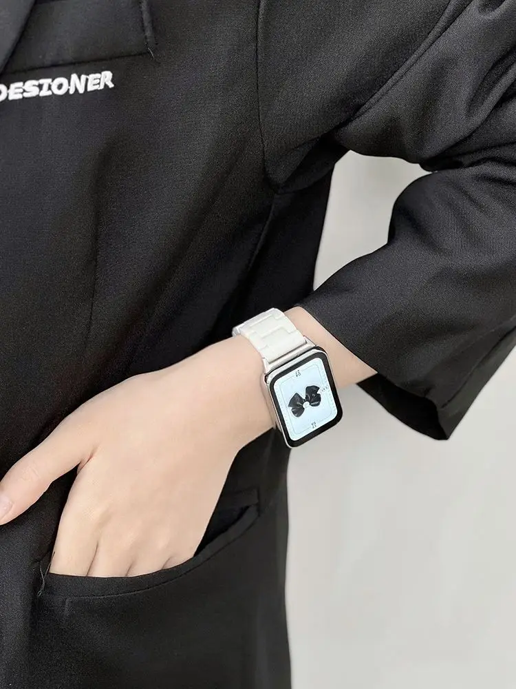 Ceramiczne paski do zegarków z serii ceramicznej do opasek Xiaomi Band 10pro 9pro 8pro NFC i zamiennych pasków do zegarków Redmi Watch 6 5 4 — zdjęcie produktu 3