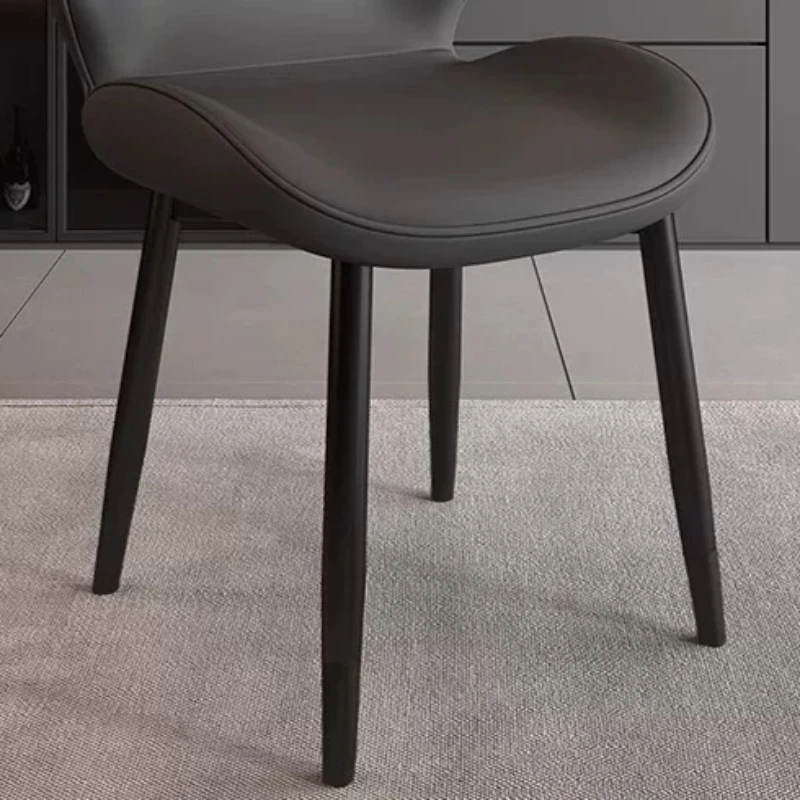 xx-Upholstered Trendy Dining Chairs Modern Plastic Single Kitchen Dining Chairs Design Unique Cadeiras Italian Style Furniture*