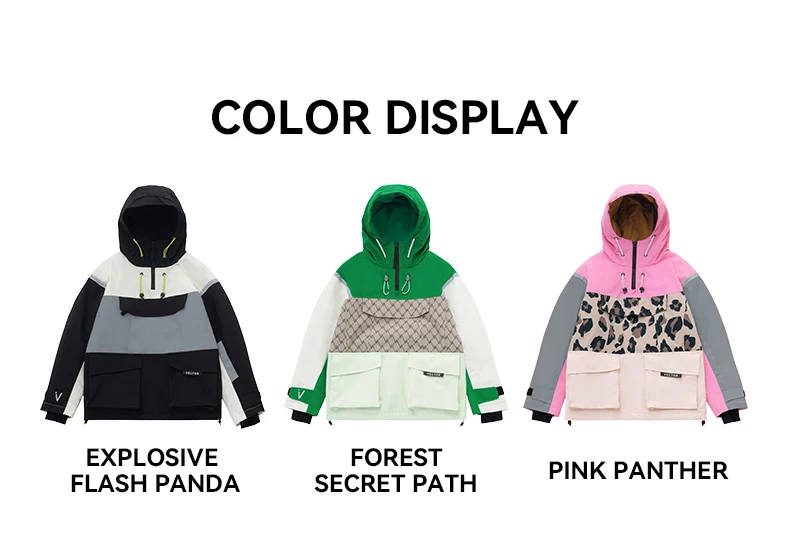 ベクトルスキーウェア子供フード付きセーター反射少年少女スキーウェア