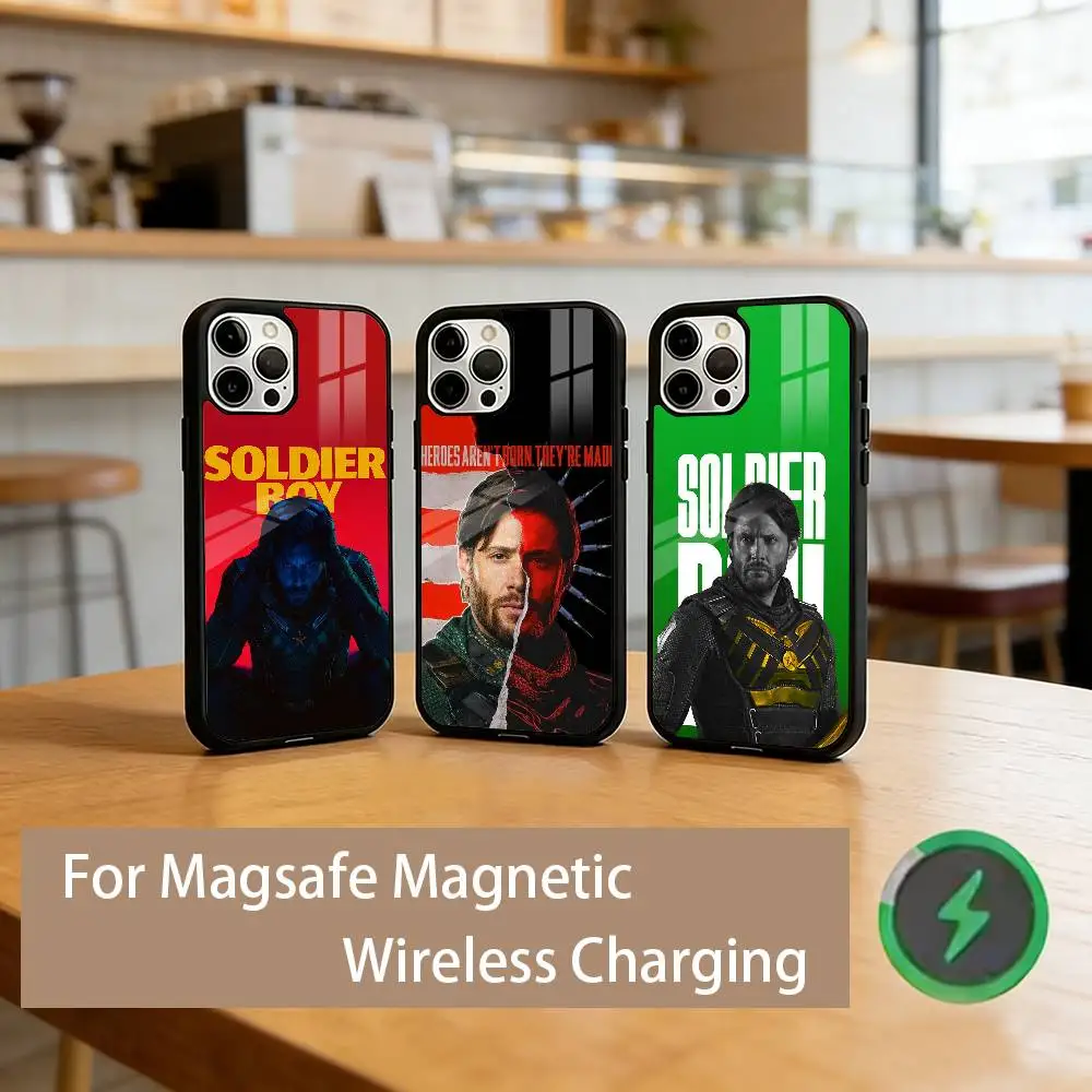 

T-The Boys S-Soldier Boy Phone Case For iPhone17,16,15,14,13,12,11 Plus,Pro Magnetic with Magsafe Wireless Charging