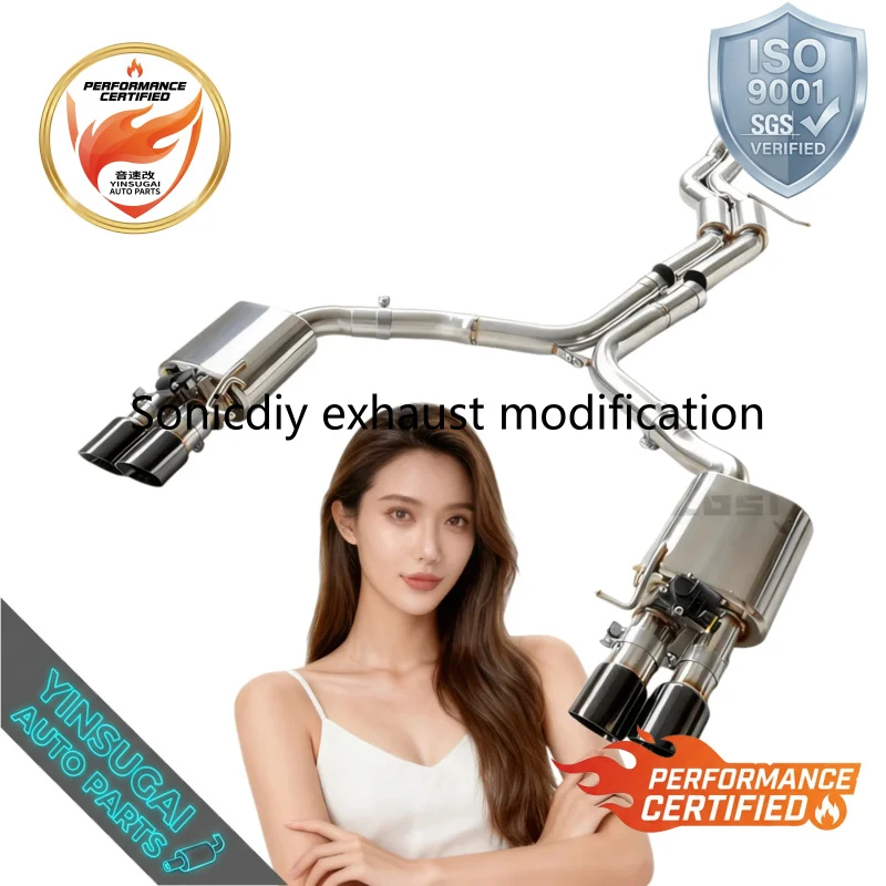 

3.0T C7 High Performance Sports Car Electronic Valve Catback Exhaust Muffler Pipe for Audi A7 2012-2018 Modification