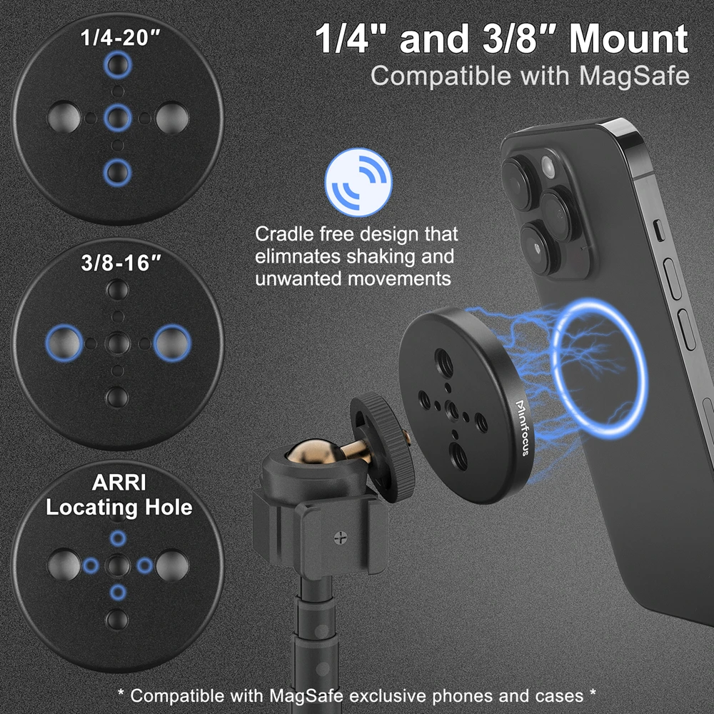 Magnetic Cell Phone Selfie Stick Tripod Extendable Mini Desktop Smartphone Tripod Mount for Magsafe iPhone 14/13/12 Pro Max - view 4
