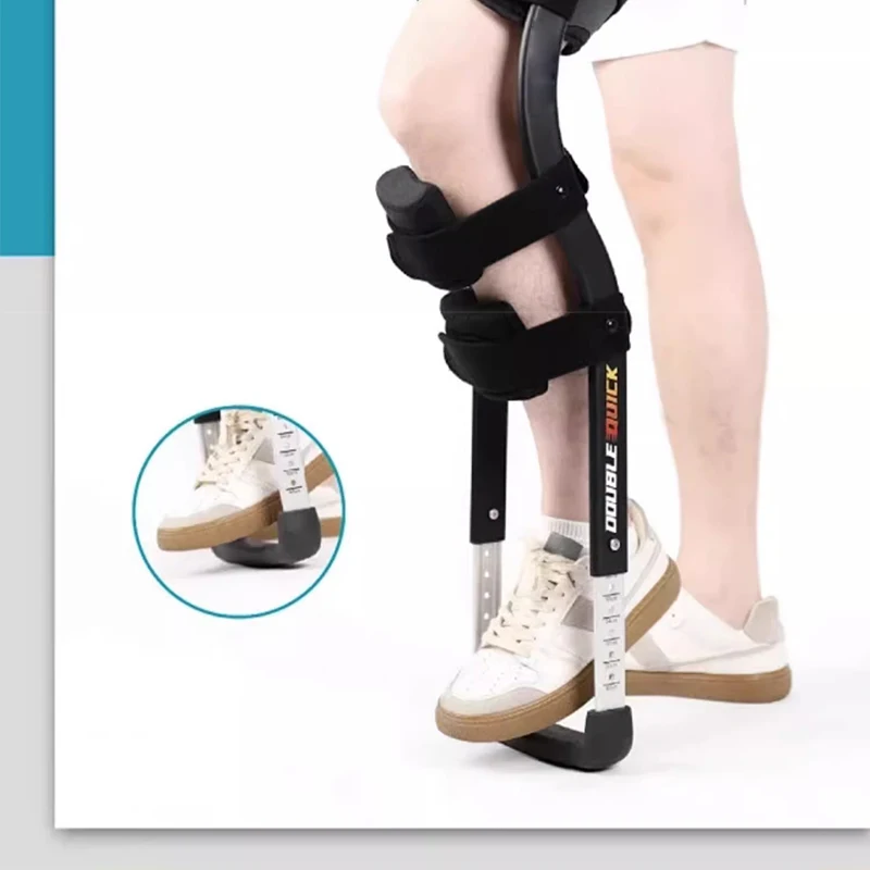 Rehabilitation Mobility Aids Knee Walker Single-Leg Telescoping Assisted Walking Training Stick Hands Free Crutch