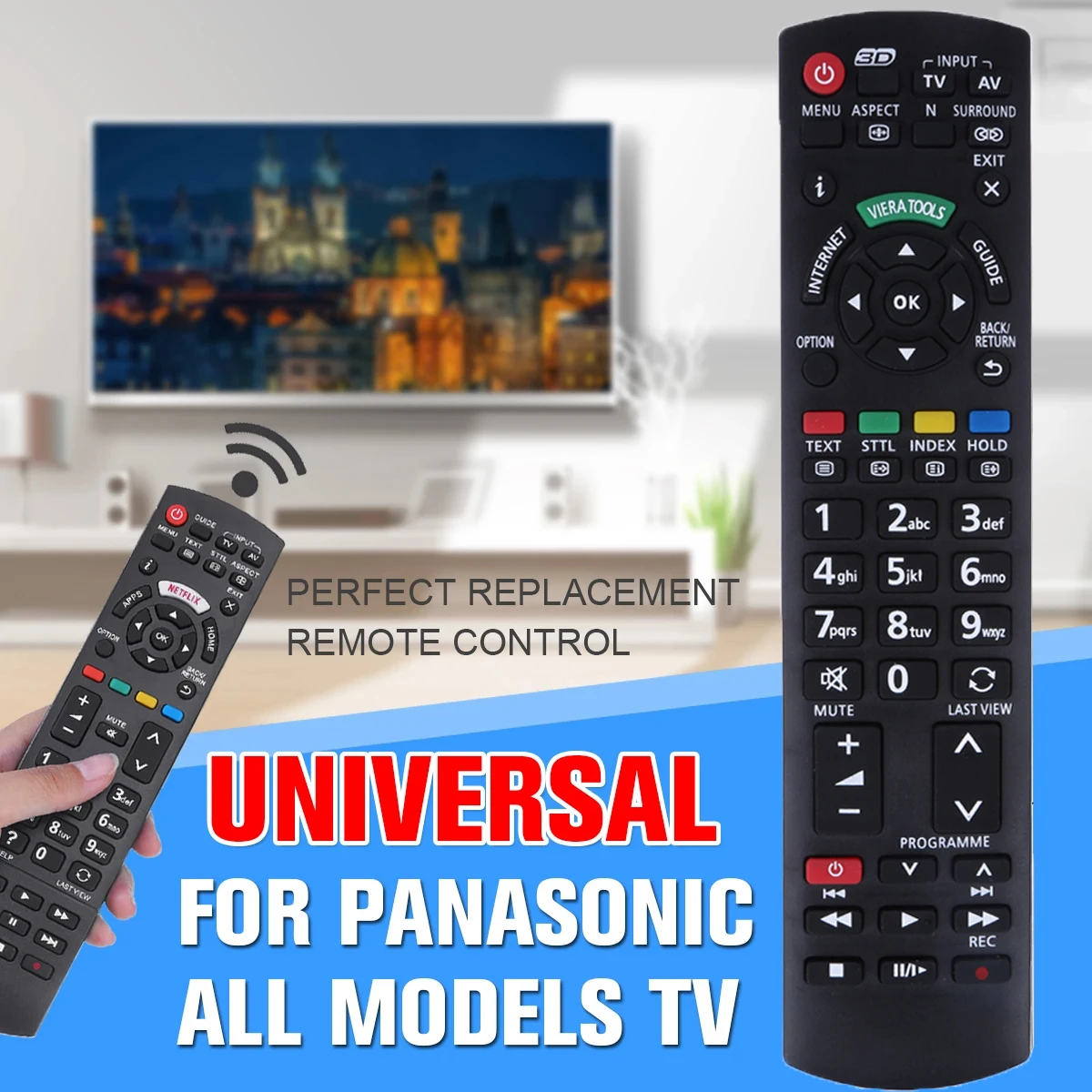 Universal TV Remote Control for LCD / LED / HDTV remote controller for Panasonic TV N2QAYB000572 N2QAYB000487 EUR76280