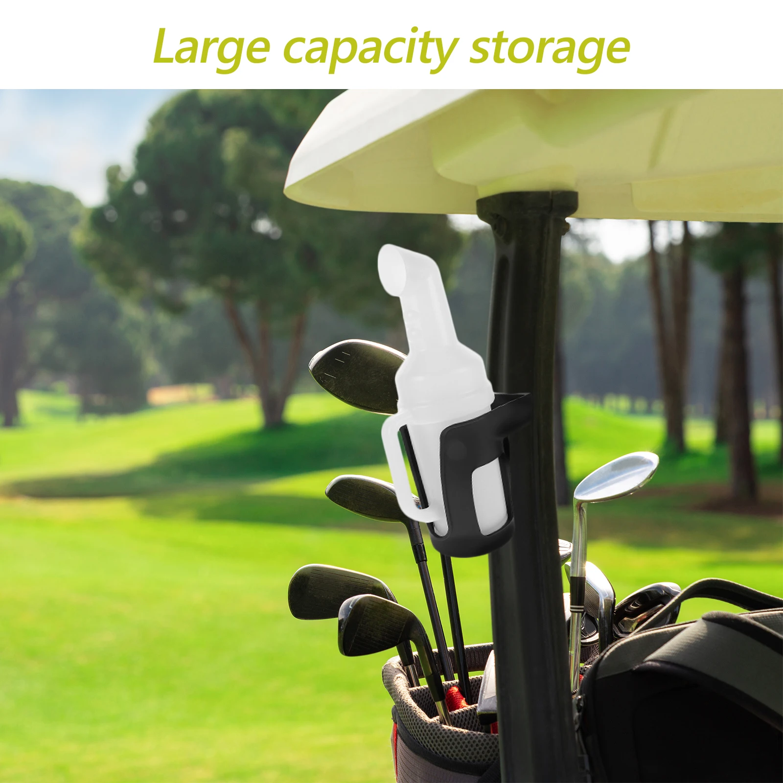 

1 set Cart Bottle Golf Cart Sand Bottle Universal No-drilling Durable ABS Plastic Easy Installation Golf Accessories