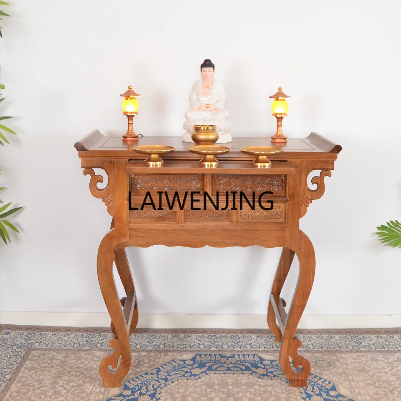 

MJY solid wood supply table household economical Buddha statue Guanyin table incense case