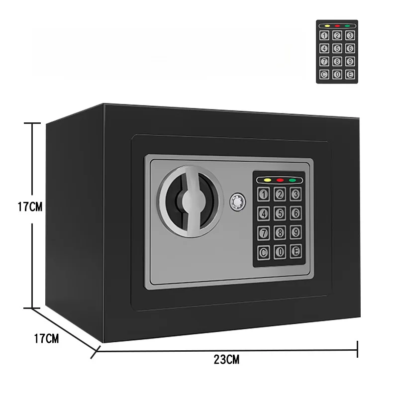 Small Home Safe Office Home Coin-operated Password Box Bedside Wardrobe Password Key Piggy Bank