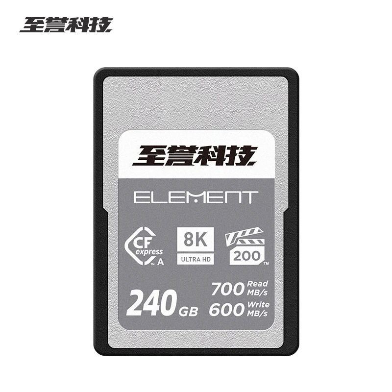 Exascend Cfexpress TYPE-A Card Element 8K ULTRA HD VPG200 Flash Memory Card 240GB Reading Max 700Mb/s CFeA Card for Camera