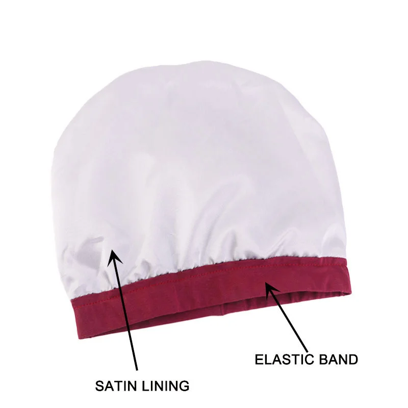 New Women Satin lining Chemo Cap Elastic band Night Sleep cap Cancer Chemotherapy Chemo Beanies Cap Headwear Hair Accessories