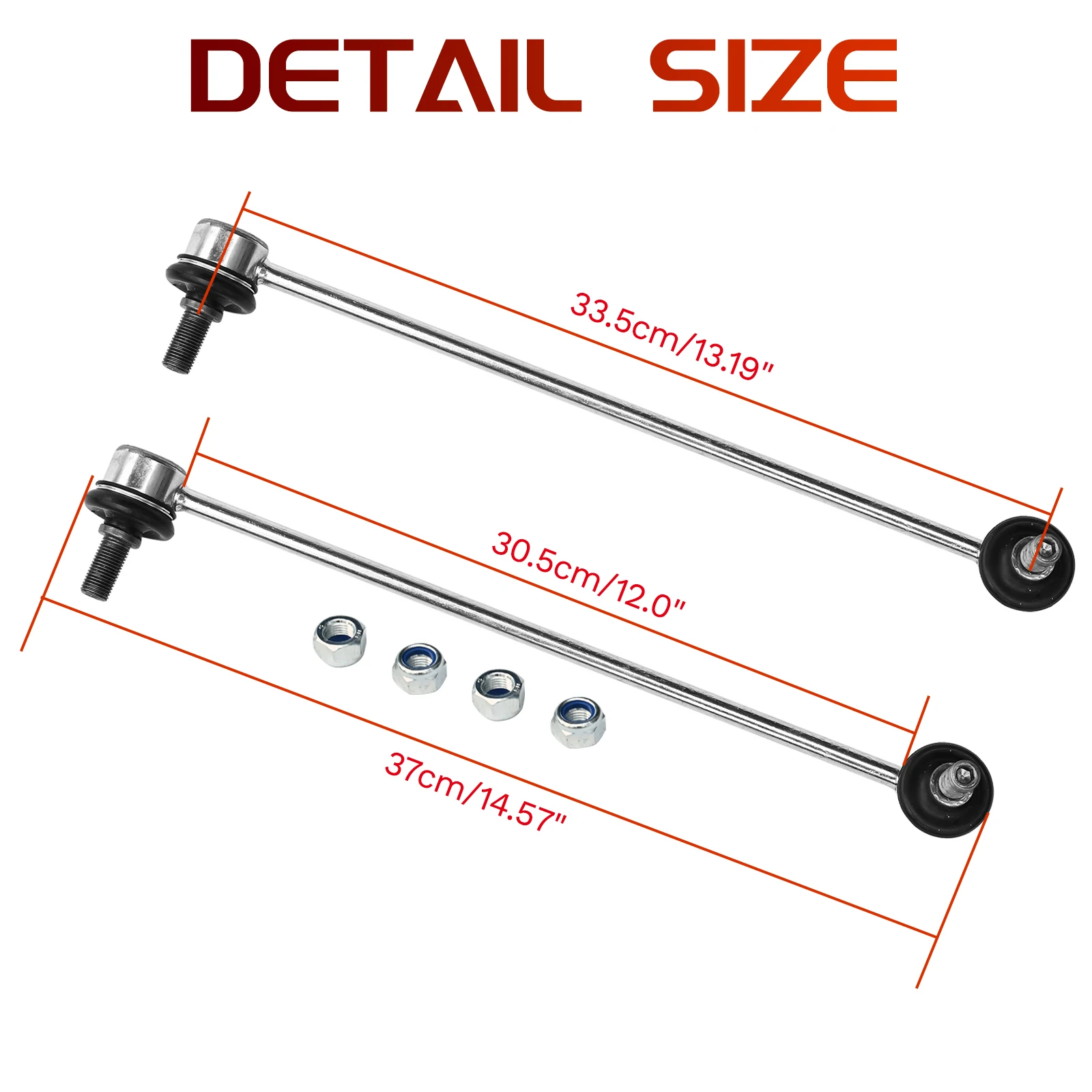 2Pcs Front Suspension Anti Roll Stabilizer Sway Bar Link For Audi Seat Leon Alhambra Skoda VW 1K0411315D 5Q0411315A Left + Right