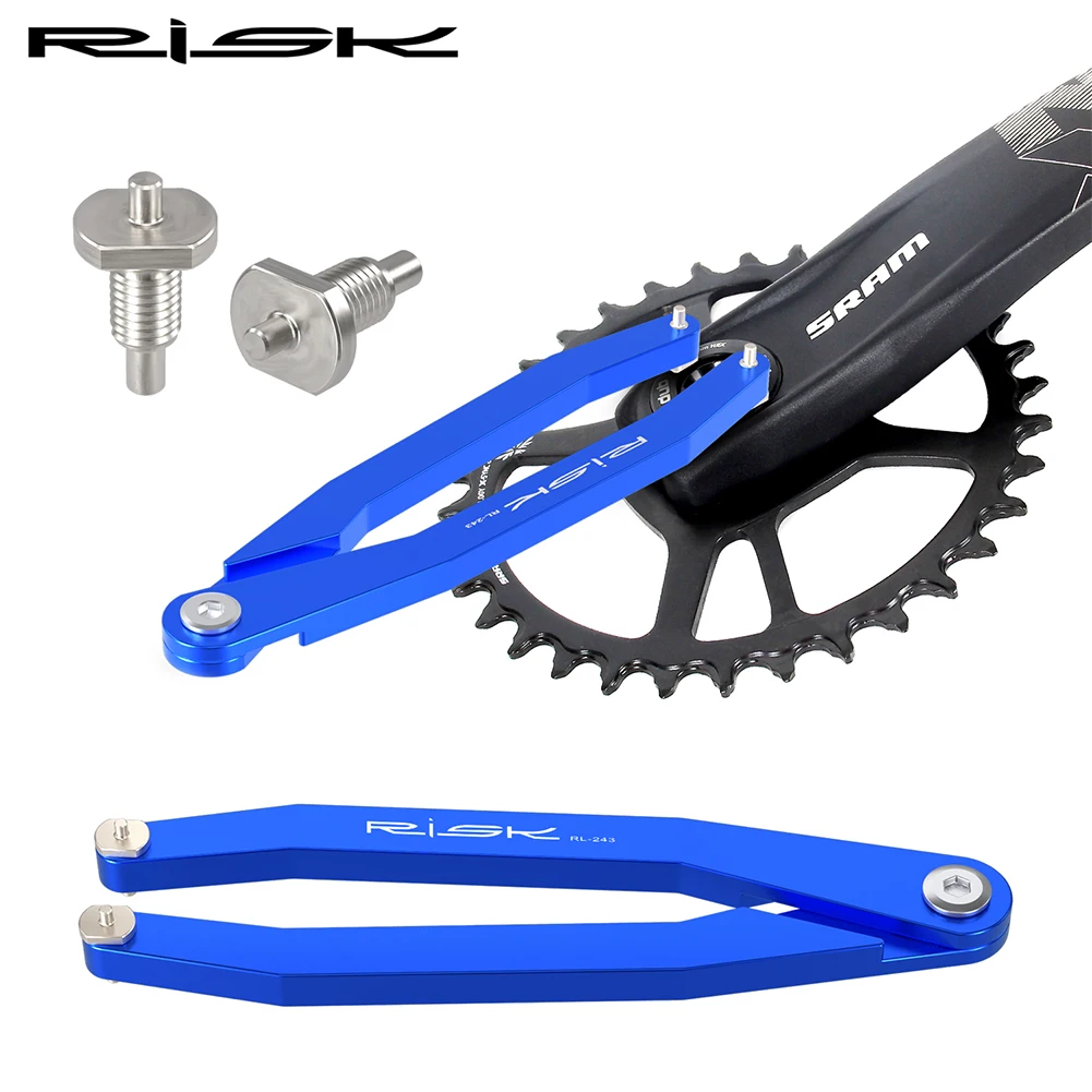 RISK Bike Crank Arm Cap Pin Spanner Wrench Adjustable Bicycle Repair Kit Hub Bottom Bracket Freewheel Removal Tool For NX/GX DUB