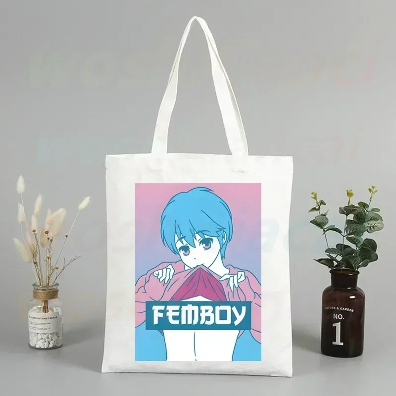 Femboy fairycore 90s تصميم حقائب الكتف من القماش سعة كبيرة كلية Harajuku حقيبة يد المرأة حقيبة تسوق