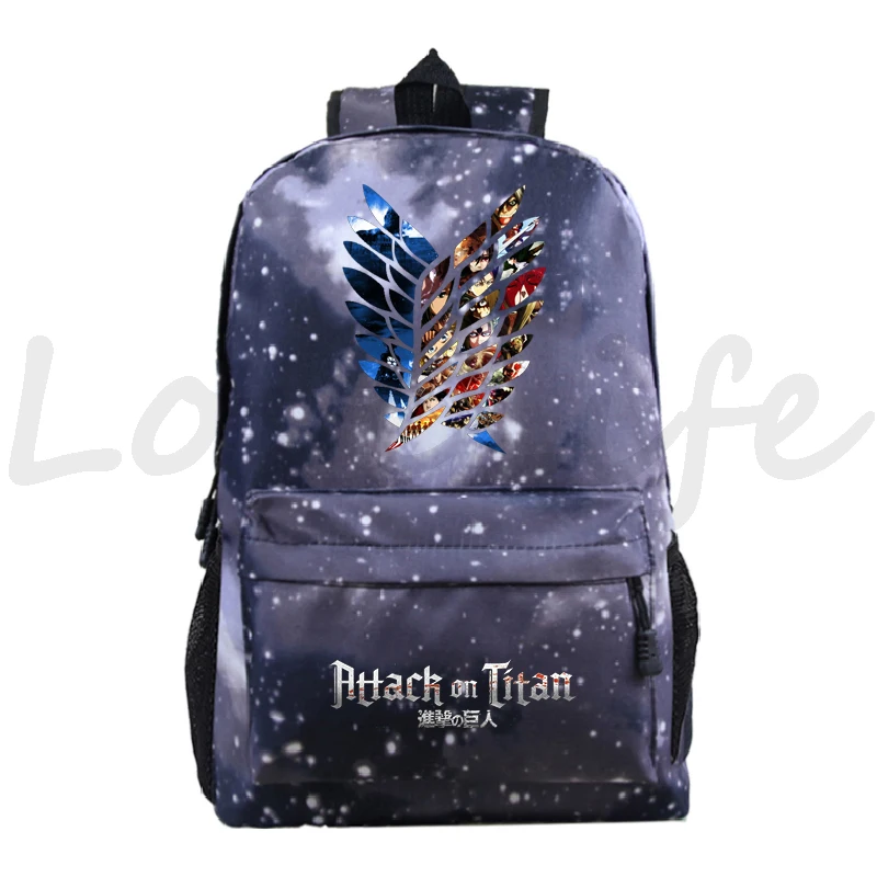 Mochila Attack On Titan Backpack School Backpack Student Knapsack Men Travel Bagpack Women Rucksack Laptop Bags Students Bookbag