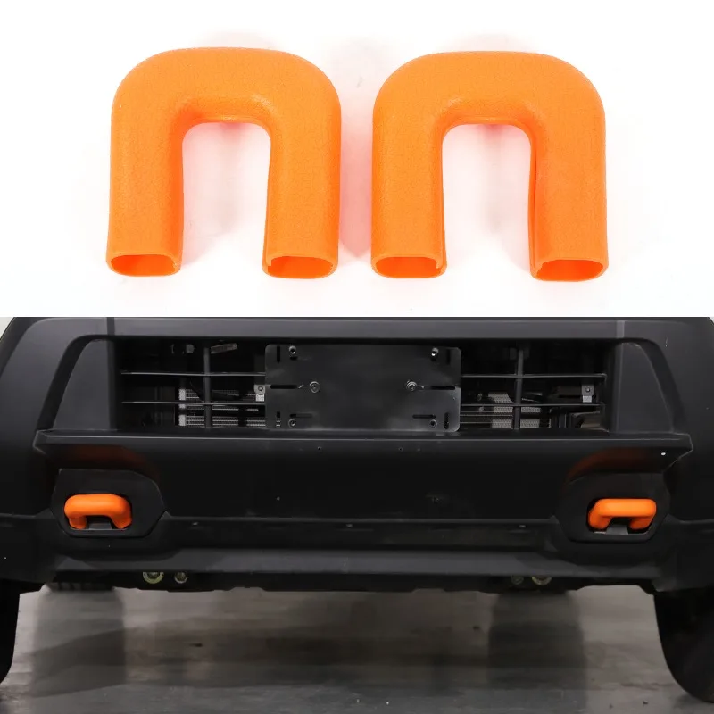 

Rubber Front Bumper Tow Hook Protective Cover For 2022+ Nissan Frontier Car Accessories