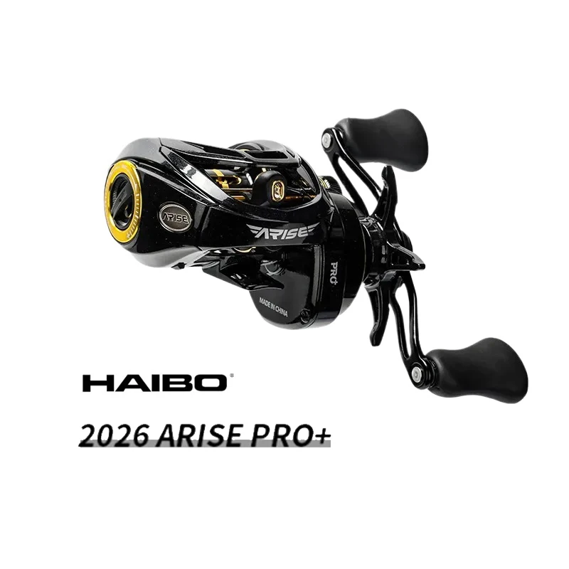 Carrete de Pesca Haibo 26 NEW ARISE PRO+ 6.3:1 7.2:1 8.3:1 para Agua Dulce y Salada, Carretilha De Pesca de Largo Alcance para Peces Cabeza de Serpiente