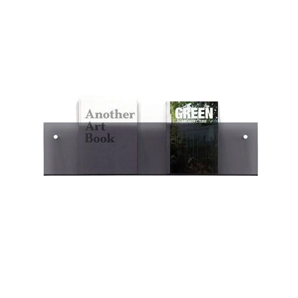 

Acrylic Magazine Rack Wall Mount Brochure Holder Floating Bookshelves Italian Literature Organizer Pamphlet Stand Records