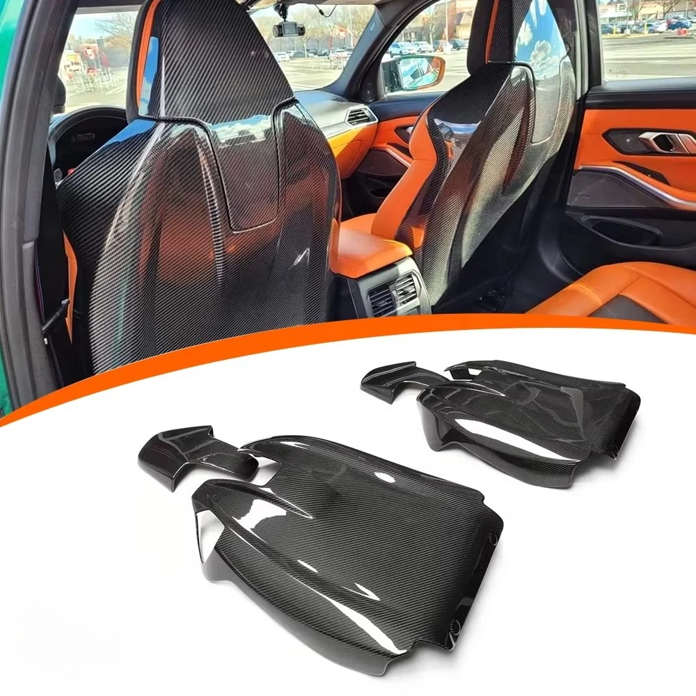 

High Quality Dry Carbon Car Seat Backrest Car Decorations Suitable For BMW M3 M4 G80 G82