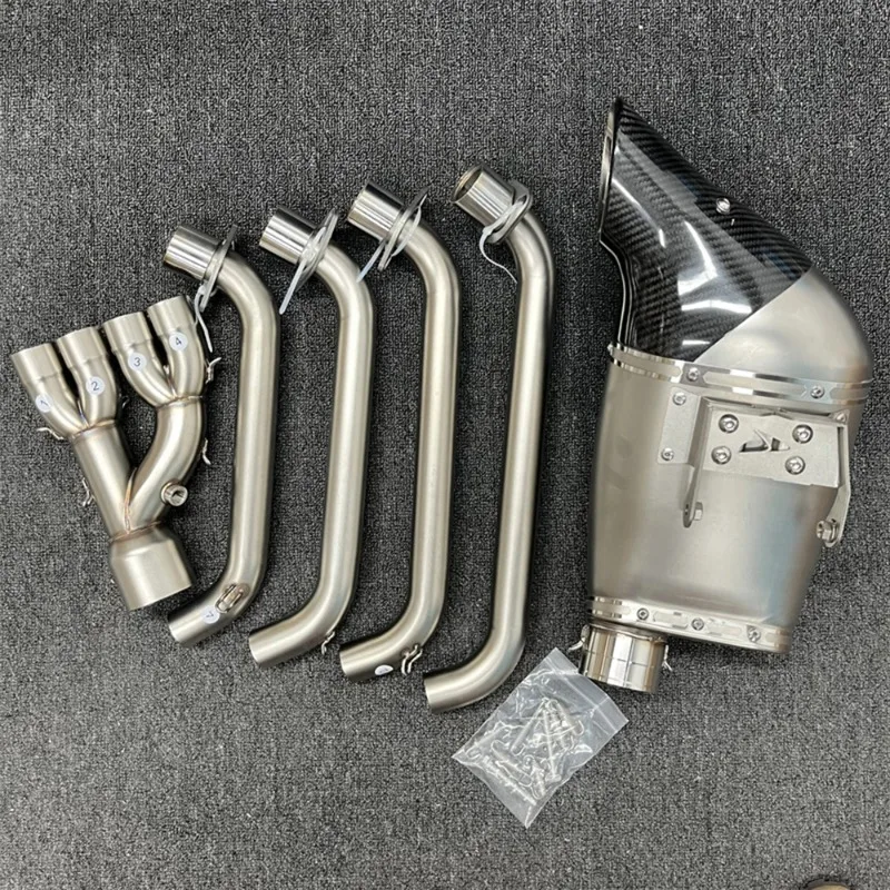 Full System for CB650R CBR650R CB CBR 650 CB650 CBR650 R 2019 - 2022 Motorcycle Exhaust Muffler Escape Front Mid Link Pipe view 6