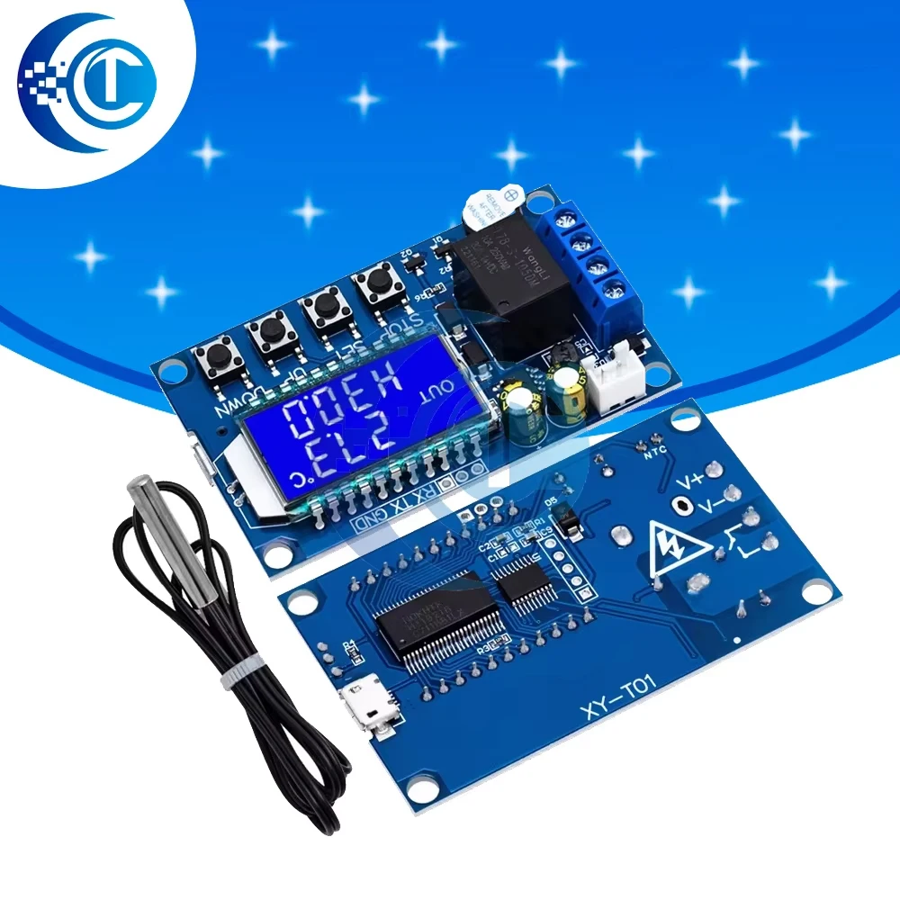 XY-T01 Digital Thermostat Heating Refrigeration Digital Temperature Control Switch Temperature Controller Module