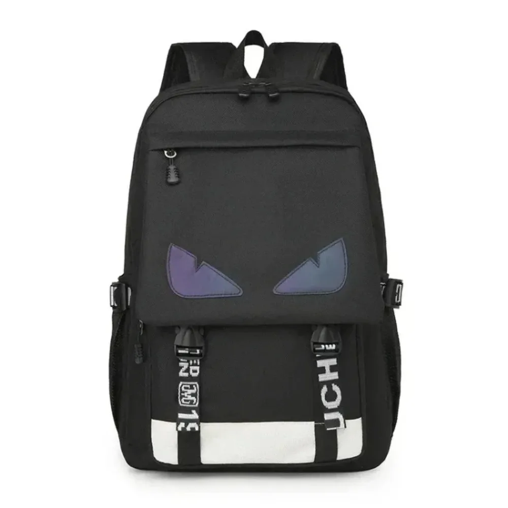 

Нейтральный однотонный рюкзак с крутым узором для кампуса, большая вместительная сумка из нейлонового материала, дорожная сумка для отдыха