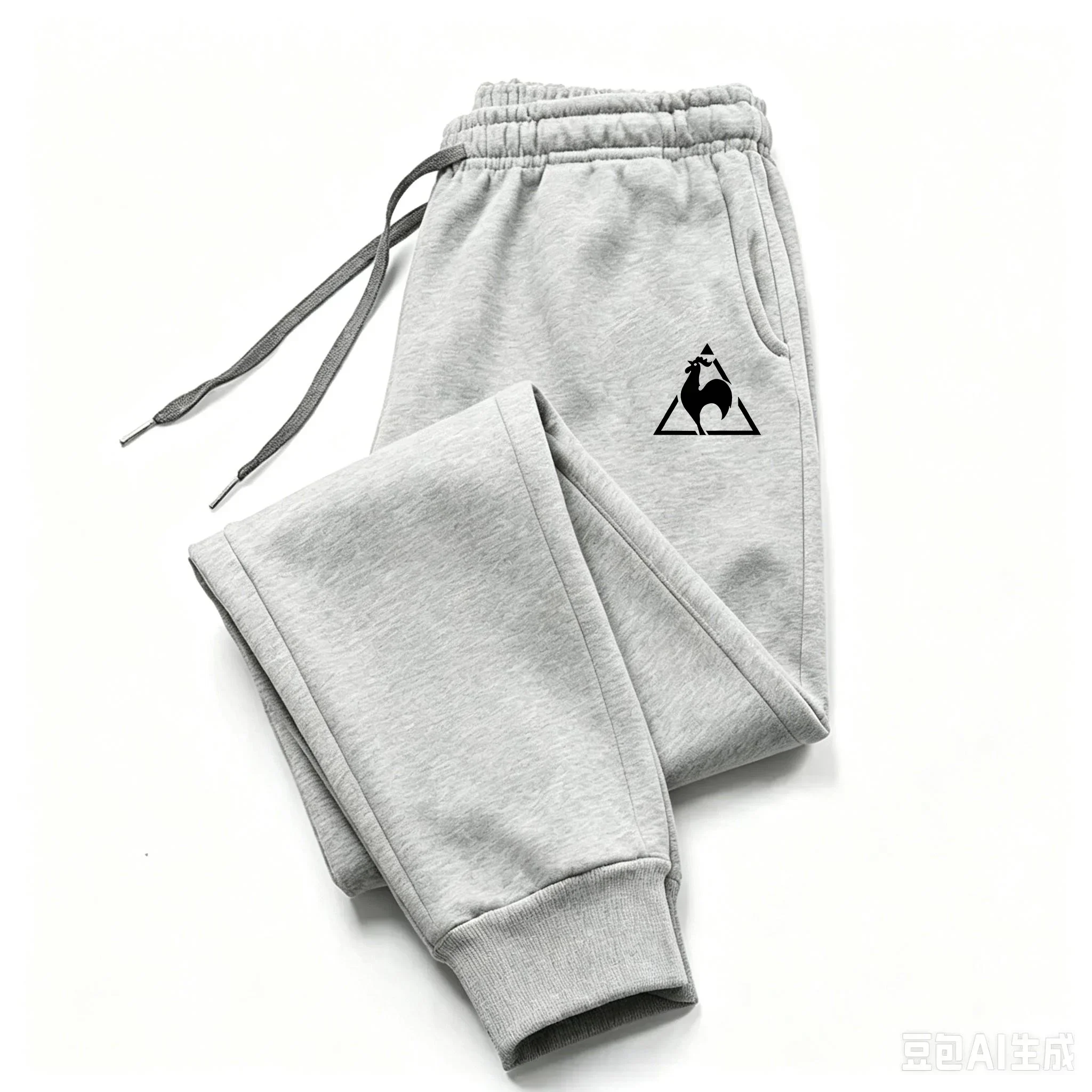 Men's Autumn Winter Fleece Joggers Drawstring Casual Sweatpants for Workout Running Gym Fitness Sports Trousers
