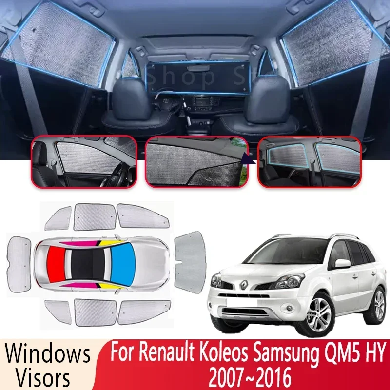 

Солнцезащитный козырек для Renault Koleos, Samsung QM5 HY 2007 ~ 2016 2010, солнцезащитный козырек на лобовое стекло, теплоизоляция, автозапчасти, солнцезащитный козырек, аксессуары