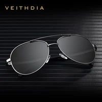 VEITHDIA, gafas de sol polarizadas UV400 para hombre, gafas de diseño Vintage, gafas de sol clásicas de moda para conducir al aire libre para hombre VT1306