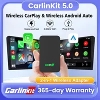 CarlinKit 5,0 y Mini5 Pro inalámbrico CarPlay Android Auto adaptador 2 en 1 CP2A Plus Dongle inteligente para Bluetooth 4,2 Spotify mapa FOTA