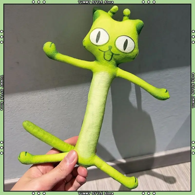 Hakimi Meme Cat Plush Toy Posable Wire Skeleton Funny Kitty Creative Cartoon Peripheral Home Desk Decor For Adult Collectors