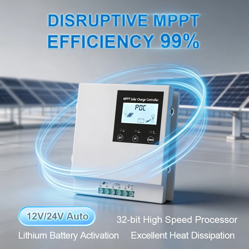 

MPPT Solar Charge Controller 12V/24V 20A 30A 40A for Solar Panel, Good Heat Dissipation