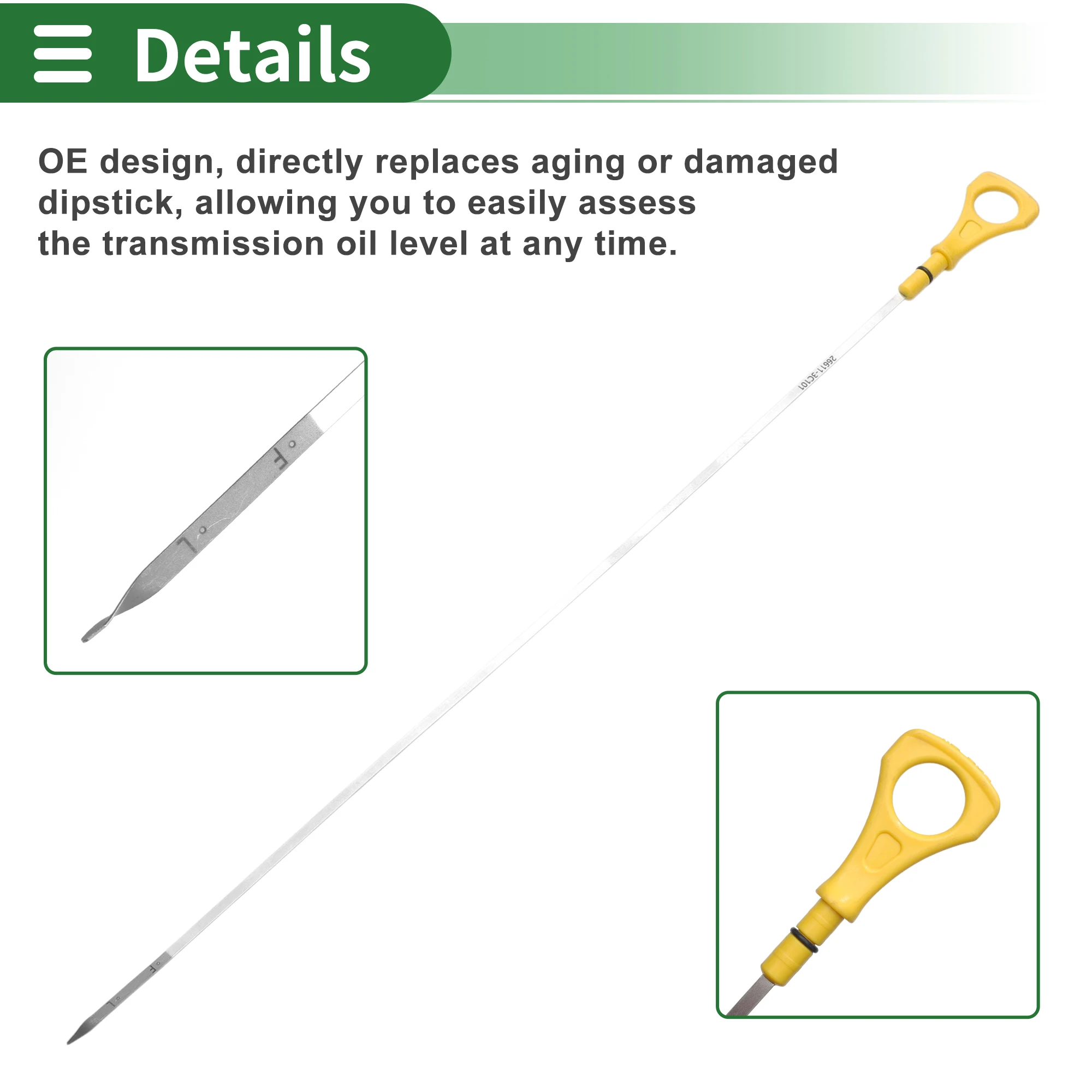 UXCELL Oil Dipstick Oil Level Dip Stick for Hyundai / for Kia 12-21 3.3L 3.8L  Precisely Engineered Fluid Level Gauge