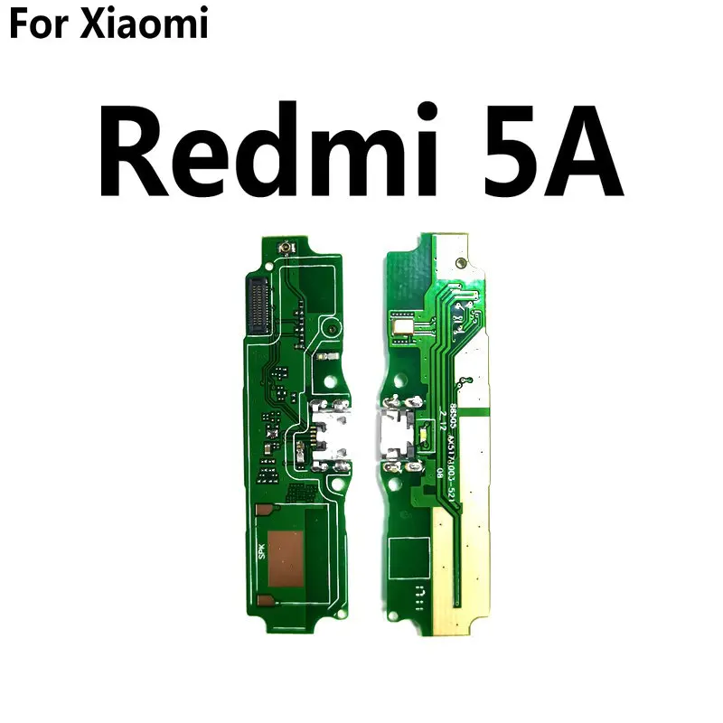 New Micro usb charge charging board & microphone flex Cable For Xiaomi Redmi 5 5A Plus Note 5 5A phone Repair parts