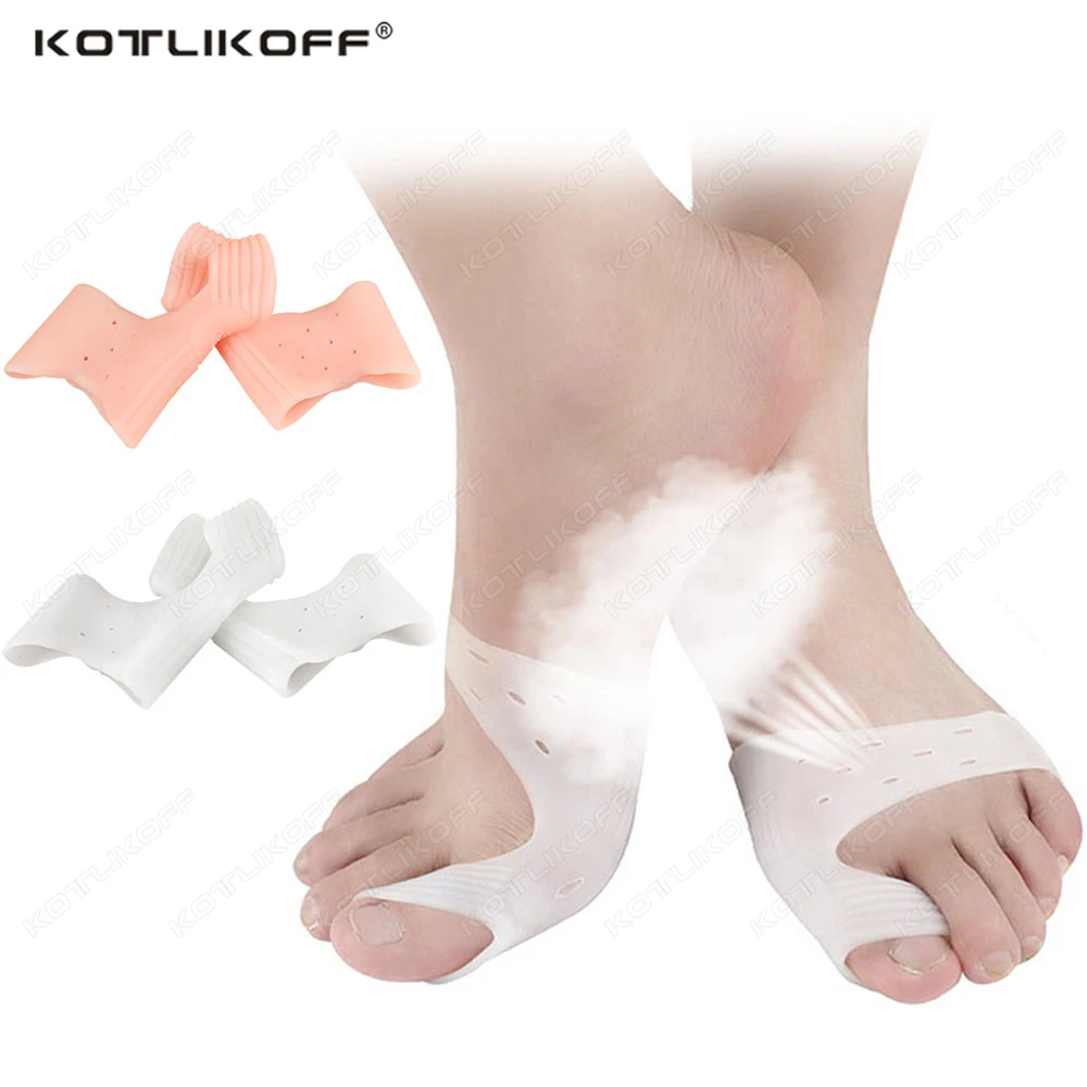 Silicone Toe Orthopedic Foot Corrector Bunion Hallux Valgus Thumb Separators Foot Support Pad Pedicure Tools KOTLIKOFF