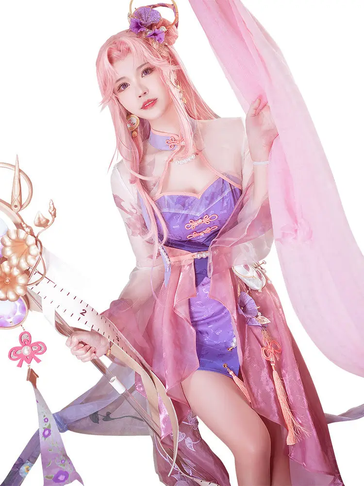 Glory Of King Cosplay Costume Game Sexy Women Dress Qixi Qiqiao Weaving Love Wang Zhaojun Dress Anime Costume Women's Wear